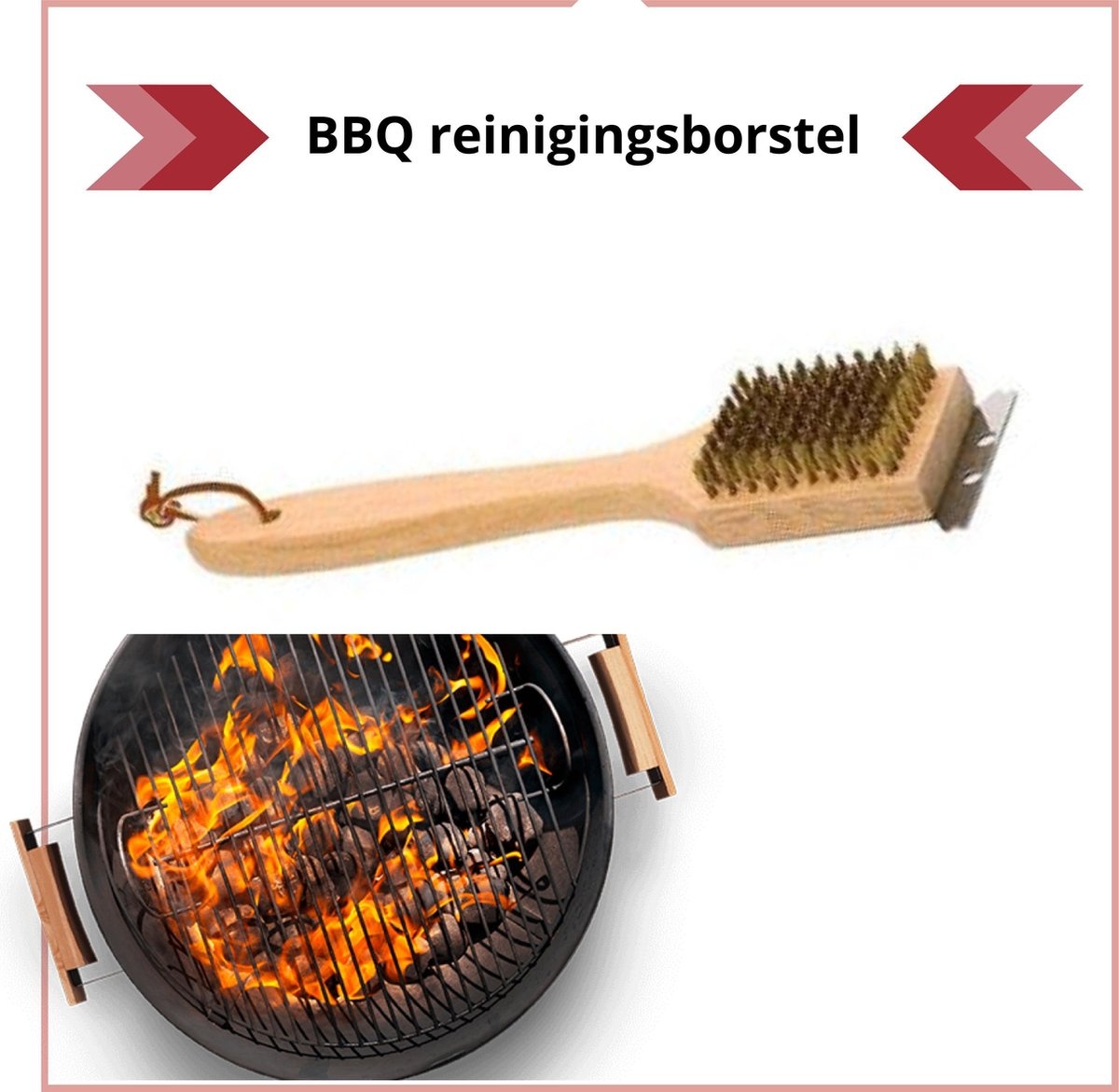 BBQ Collection 2-in-1  reinigingsborstel