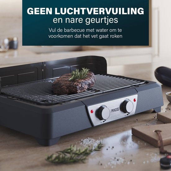 Princess 112254 Elektrische barbecue en tafelgrill - Barbecue