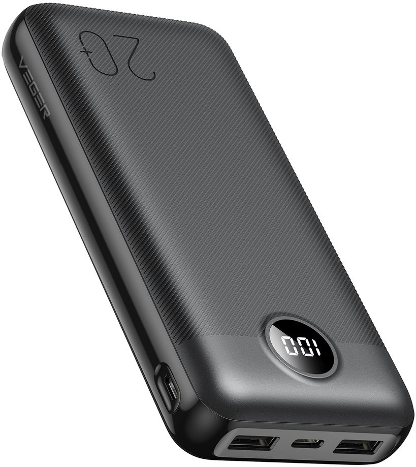 Veger L20S W2039PD 20.000 mAh Zwart - Powerbank