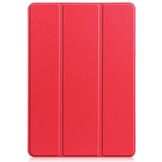 Just in Case Samsung Galaxy Tab S7 TriFold Smart Book Case Pen Slot Rood - Tablethoes