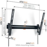 Vogel's TVM 3615 Muurbeugel (40-77 inch) - TV muurbeugel