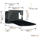 Vogel's SOUND 3205 Speakerbeugel (wit)