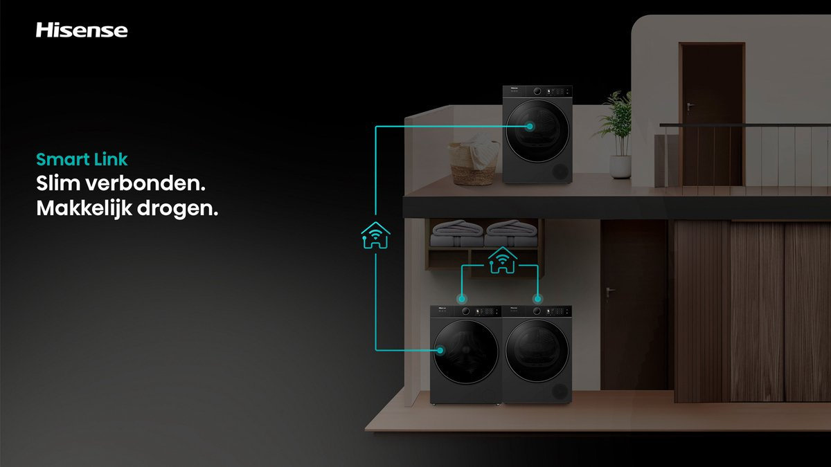 Hisense WF5I1045BBQ - Wasmachine