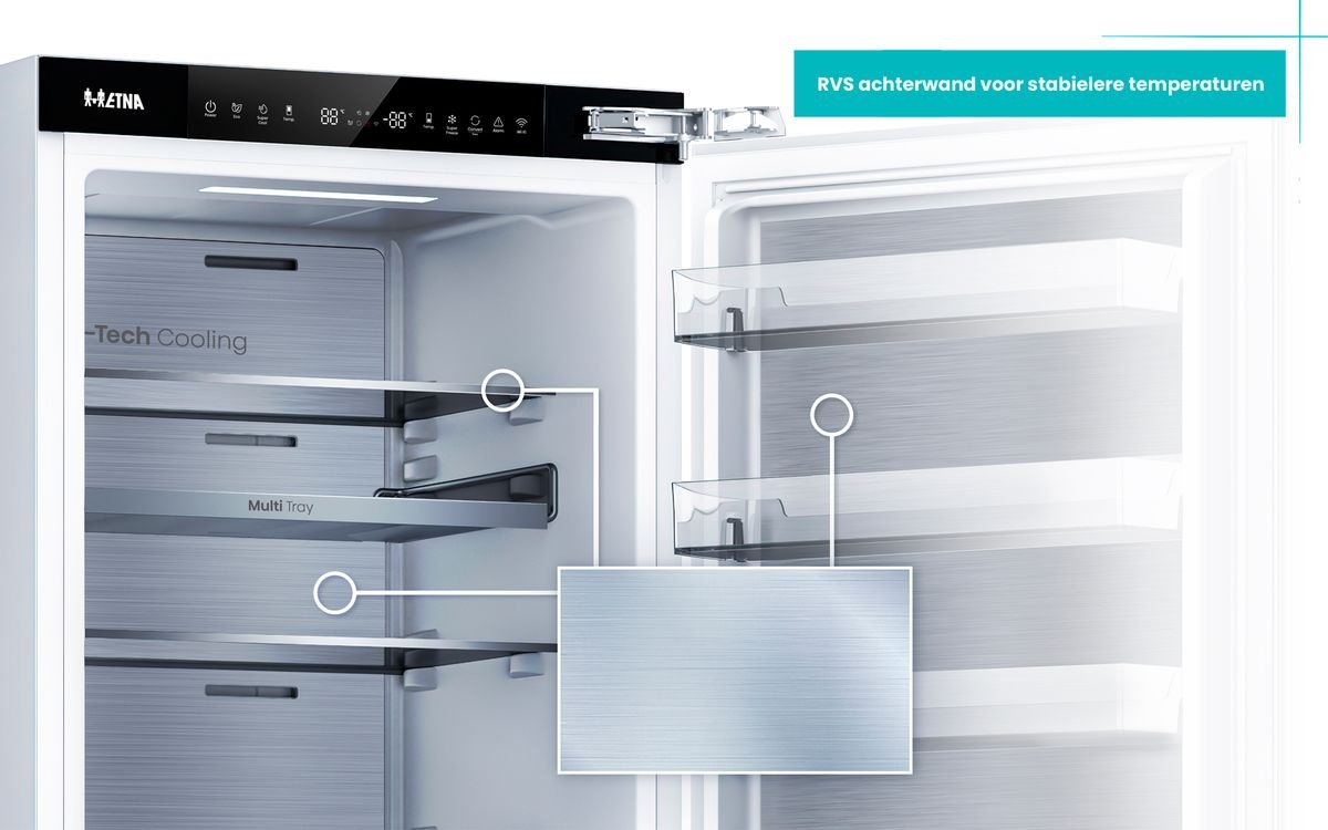 ETNA KCD9178CNF - Inbouw koel-vriescombinatie