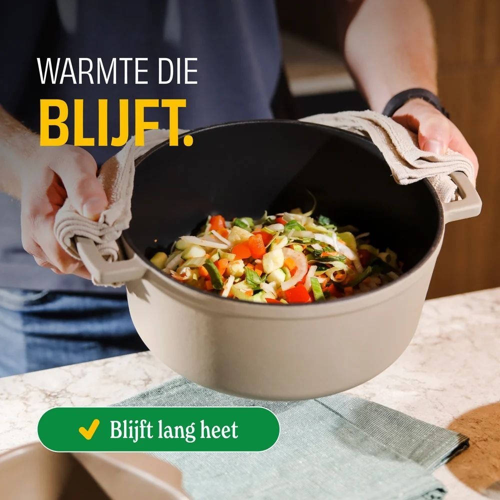 Cook & Pan Taupe of Mind Gietijzeren braadpan 28 cm
