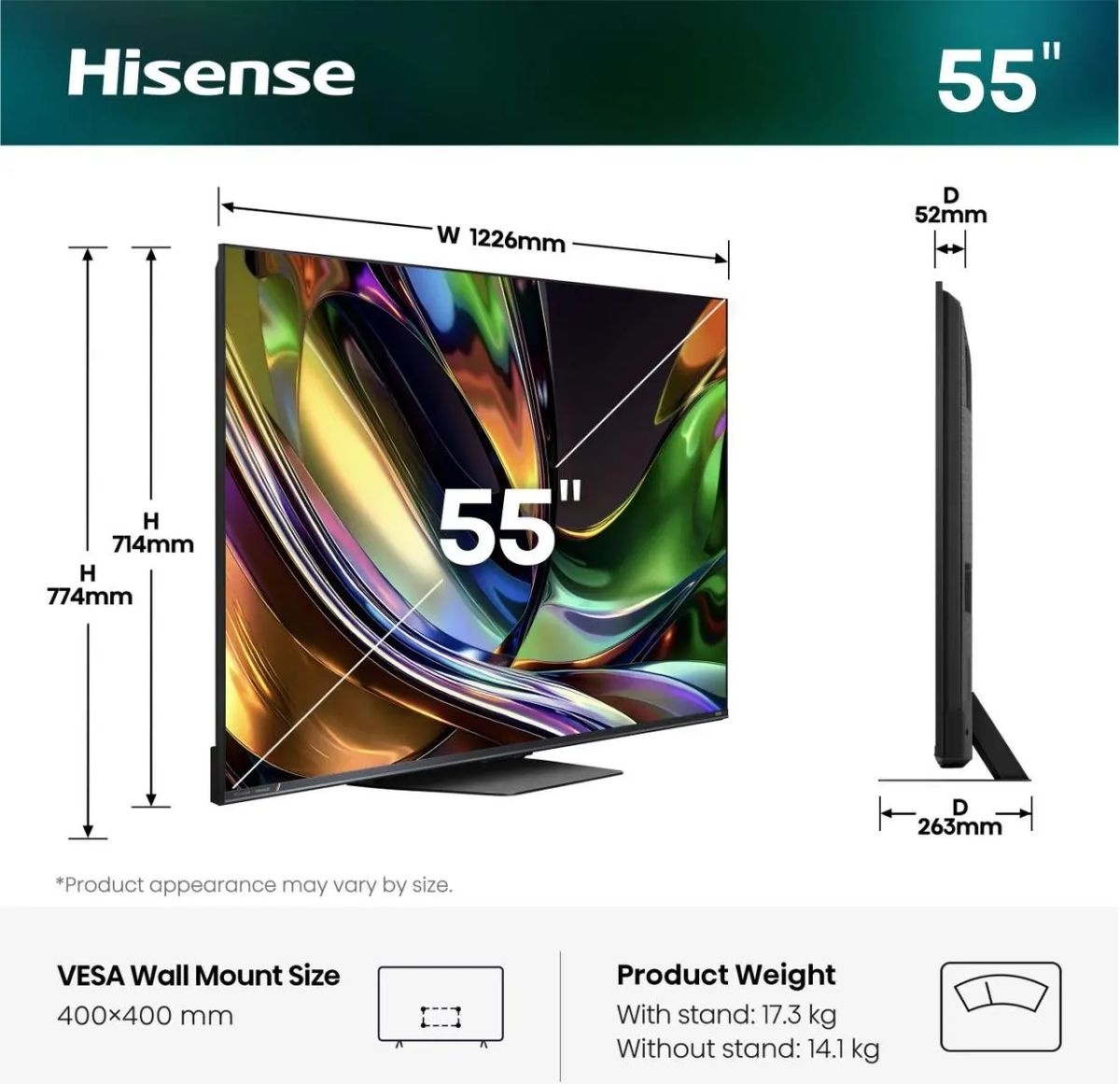 Hisense 55UR8S - Mini-LED TV