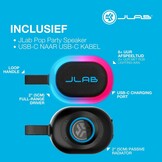 JLab Pop Party Zwart - Draadloze speaker