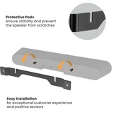 Nedis SBMT57BK Soundbarbeugel voor Sonos Ray Zwart
