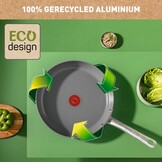 Tefal Renew+ Koekenpan 24cm Zwart