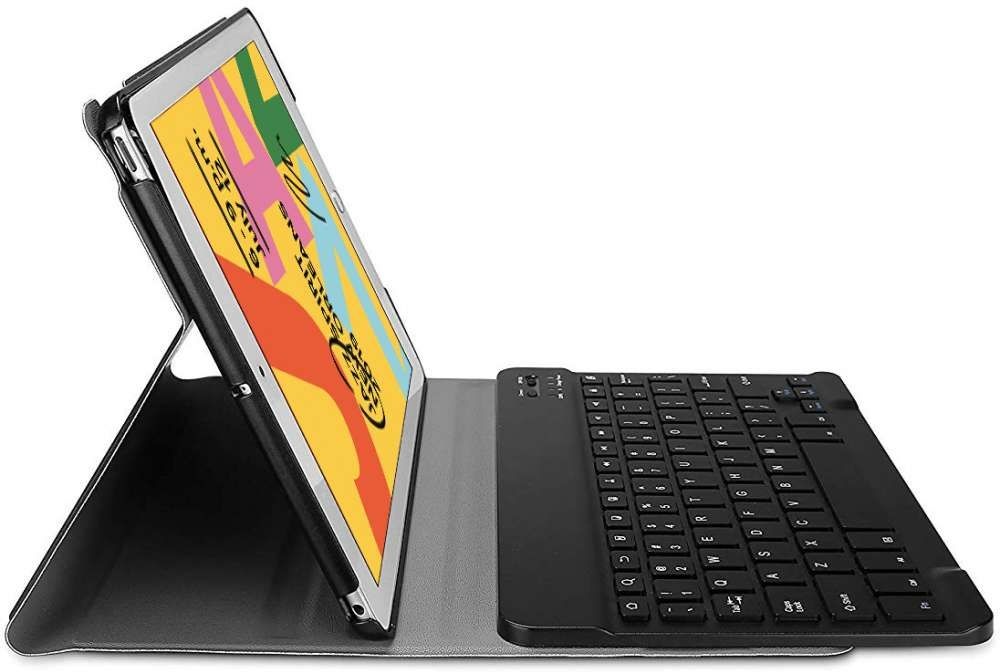Just In Case Just in Case Premium Bluetooth Keyboard - Apple iPad 10.2 - Zwart - Tablethoes