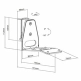 Nedis SPMT5900BK Speakerbeugel voor Sonos Era 300 Zwart