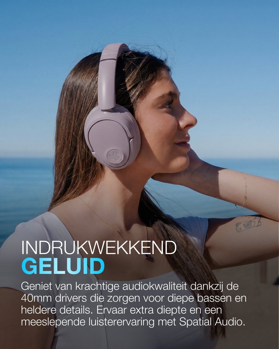 JLab Lux ANC Paars - Draadloze koptelefoon