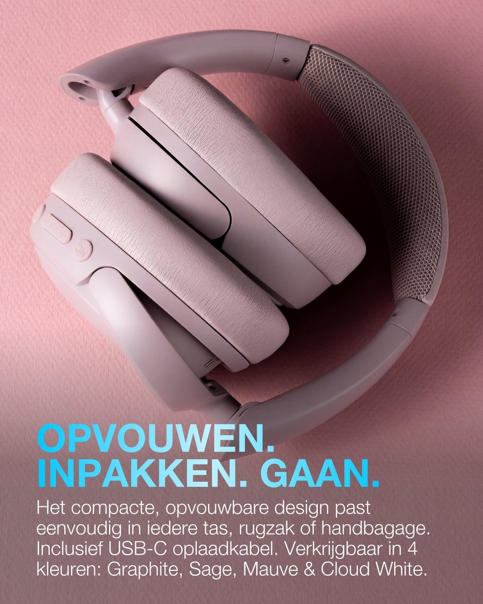 JLab Lux ANC Paars - Draadloze koptelefoon