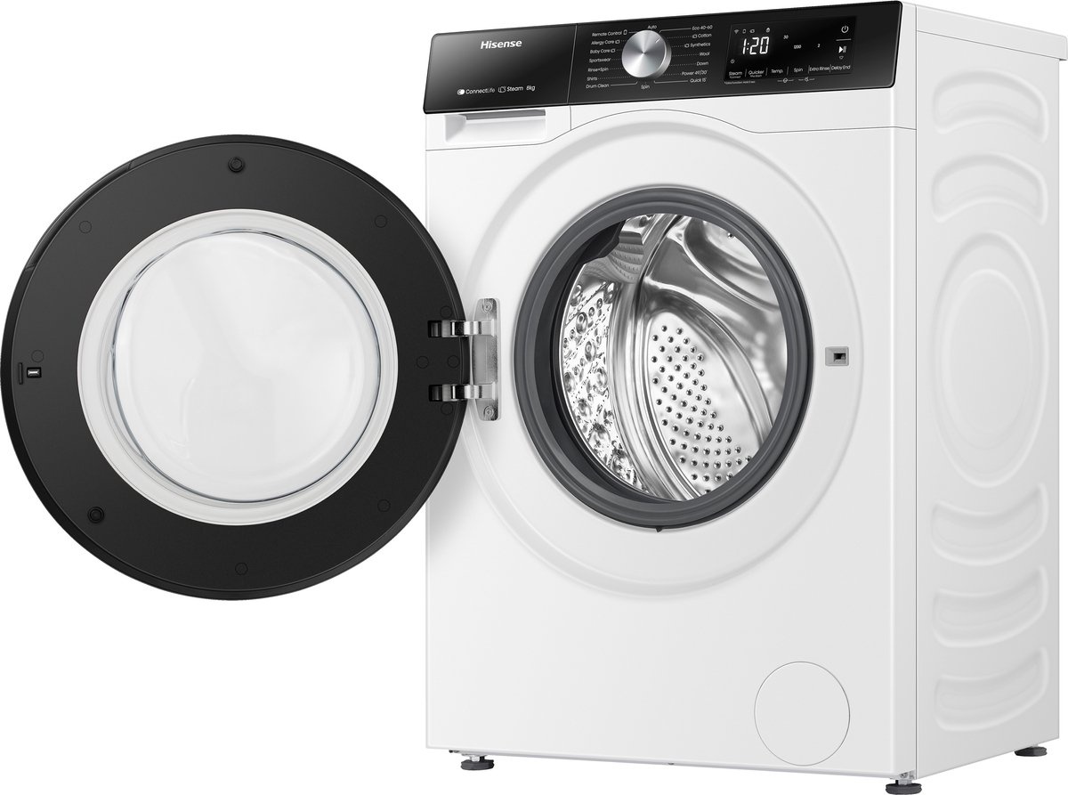 Hisense WF3S8043BW3/BLX - Wasmachine
