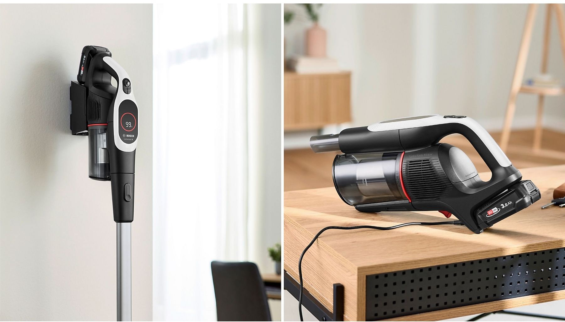 Bosch Unlimited 9 BCS931WBA - Steelstofzuiger