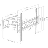 Fenner Tech FN-CT-WPLB-3502 (32 - 70 inch) - TV muurbeugel