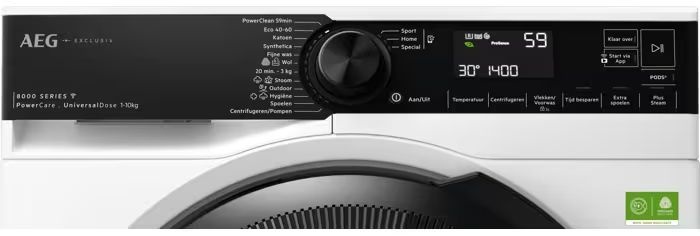 AEG LR86LEIPZIG 8000 PowerCare - Wasmachine