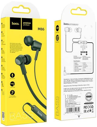 Hoco M44 Magic Sound Zwart - Oordopjes