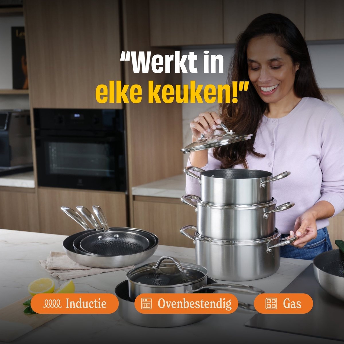 Cook & Pan Honey Koekenpan 24 cm