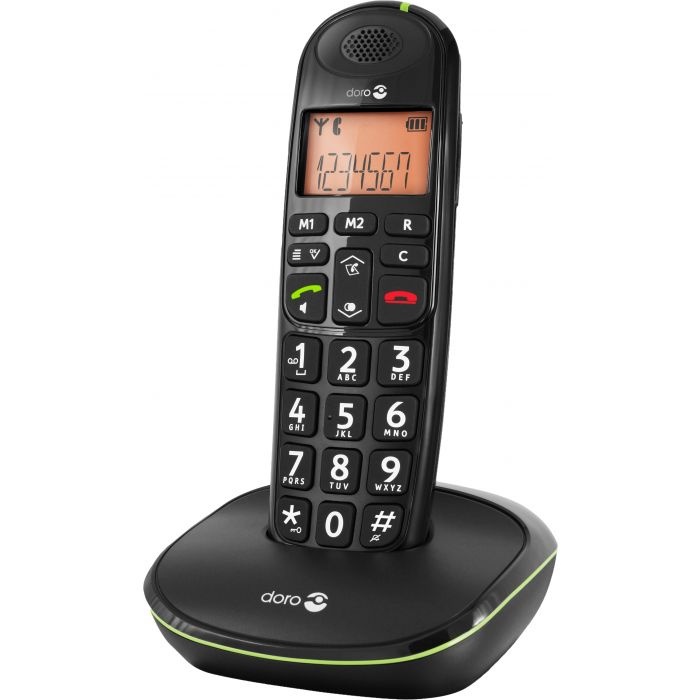 Doro PhoneEasy 100w Zwart - Senioren telefoon
