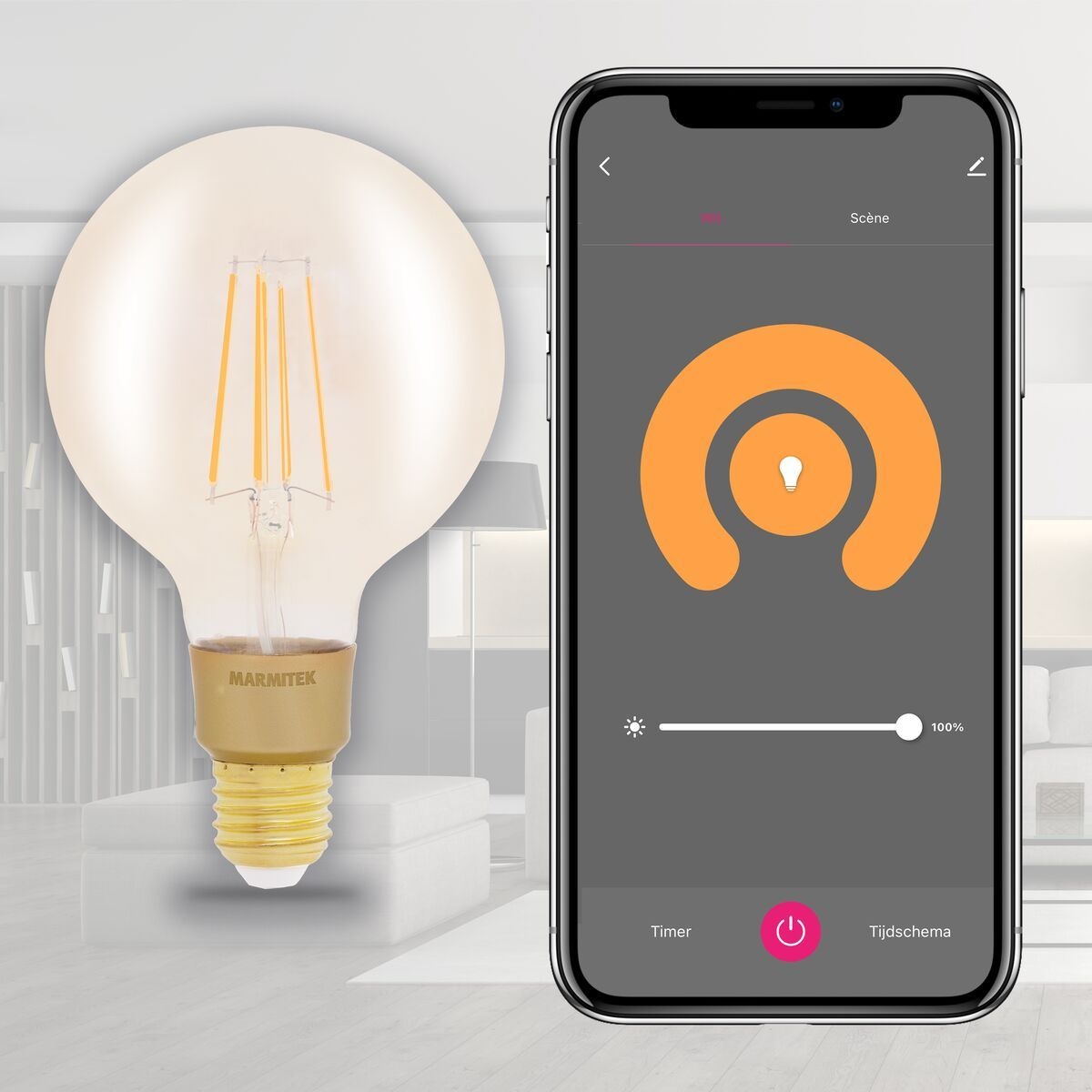 Marmitek Glow LI - Slimme filament lamp E27 - Slimme lamp
