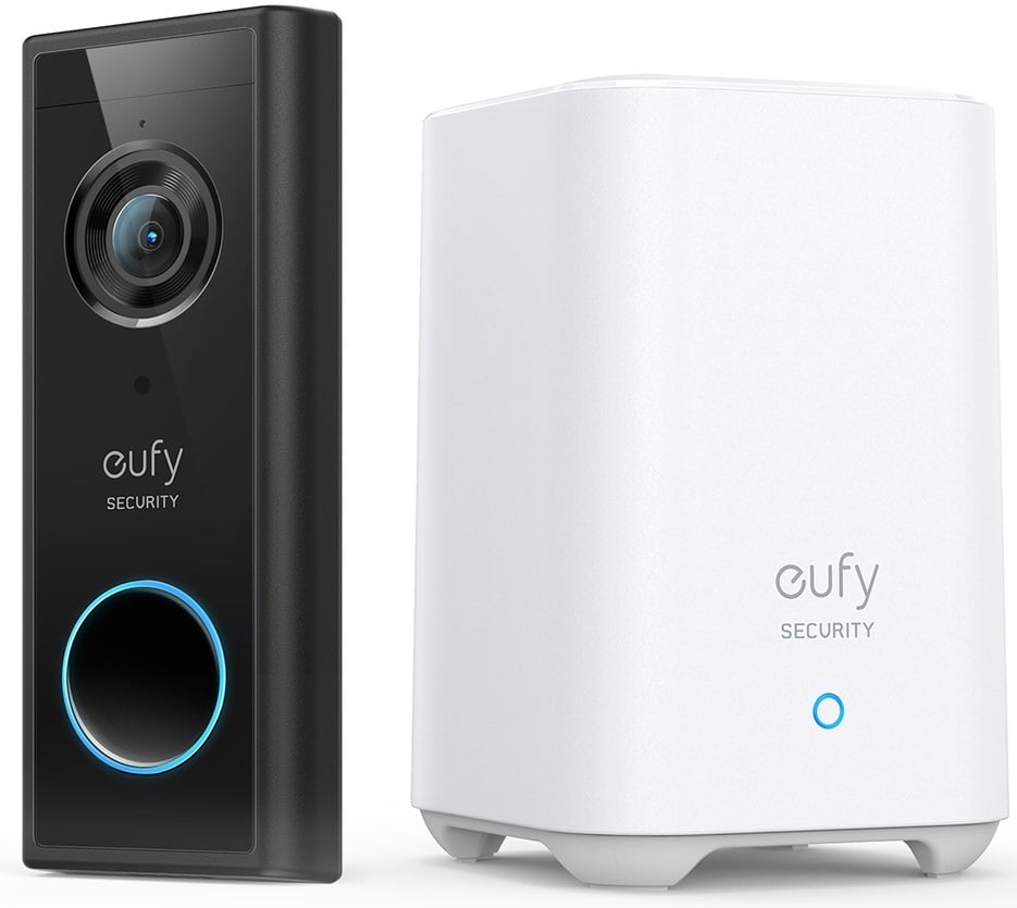 Eufy S220 Video Doorbell 2K (Batterij) + Homebase 2 - Deurbel