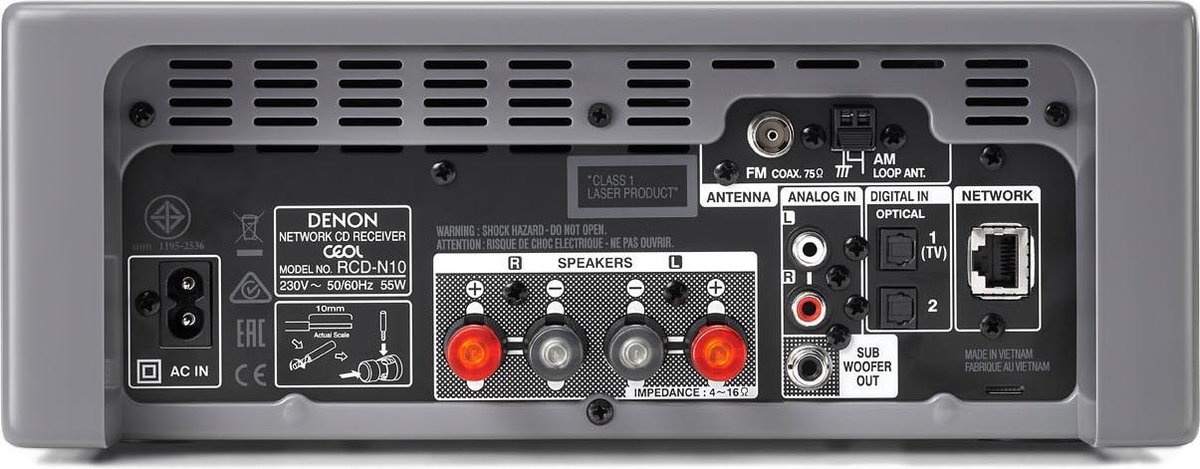 Denon CEOL RCD-N10 Grijs - Receiver