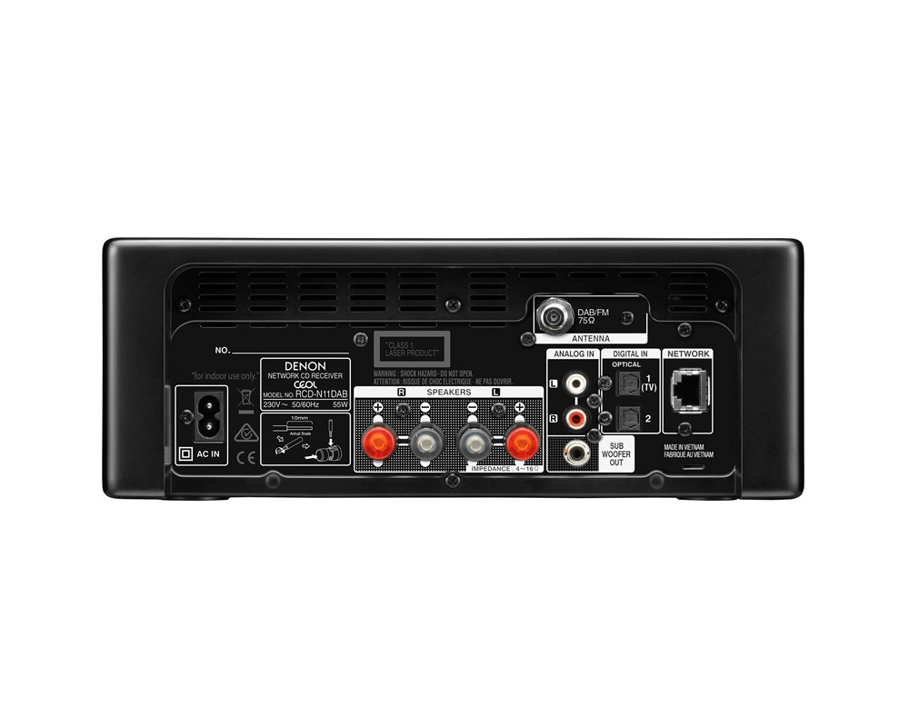 Denon CEOL N11-DAB Zwart - Receiver