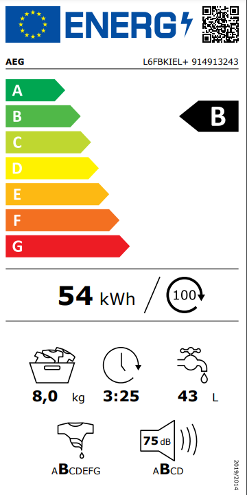 AEG L6FBKIEL+ Wasmachine