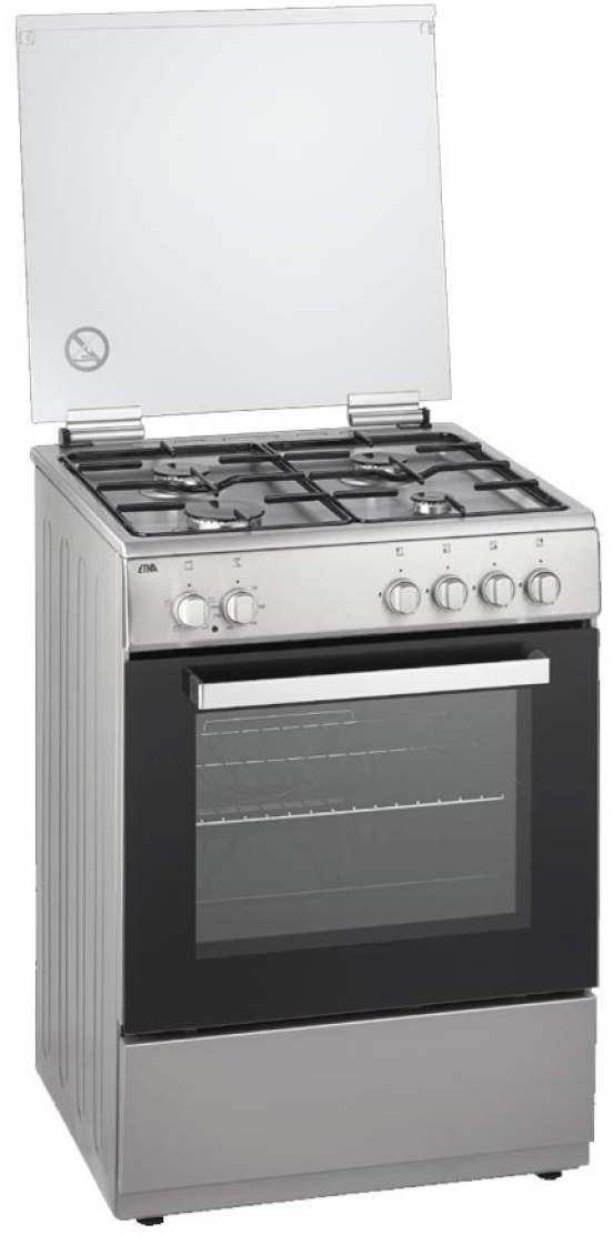 ETNA FGV160RVS Fornuis Elektrisch grill - Elektrisch fornuis
