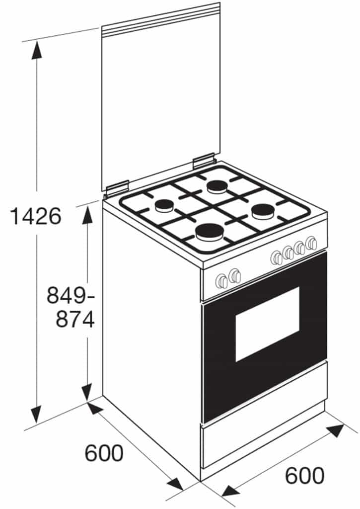 ETNA FGV160RVS Fornuis Elektrisch grill - Elektrisch fornuis