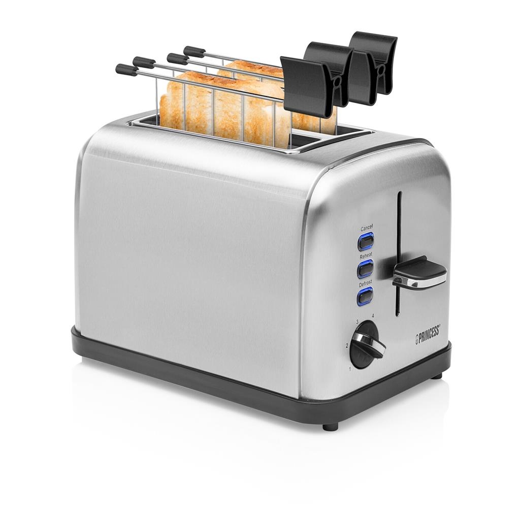 Princess 142354 Toaster Steel Style 2 - Broodrooster