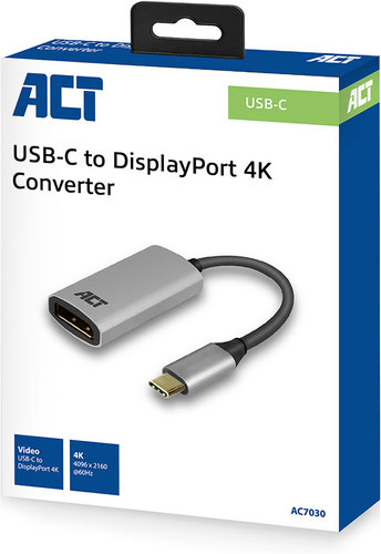 ACT AC7030 USB-C - Display Port female - Adapter