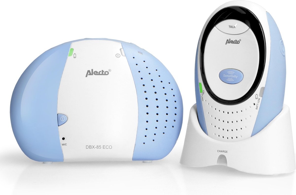 Alecto DBX-85 ECO Wit/Blauw - Babyfoon