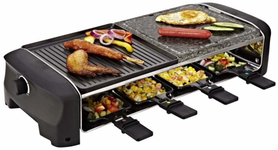 Princess Raclette 8 Stone & Grill Party 162820 - Gourmetset