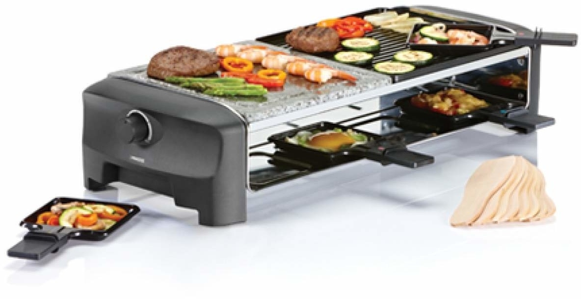 Princess Raclette 8 Stone & Grill Party 162820 - Gourmetset