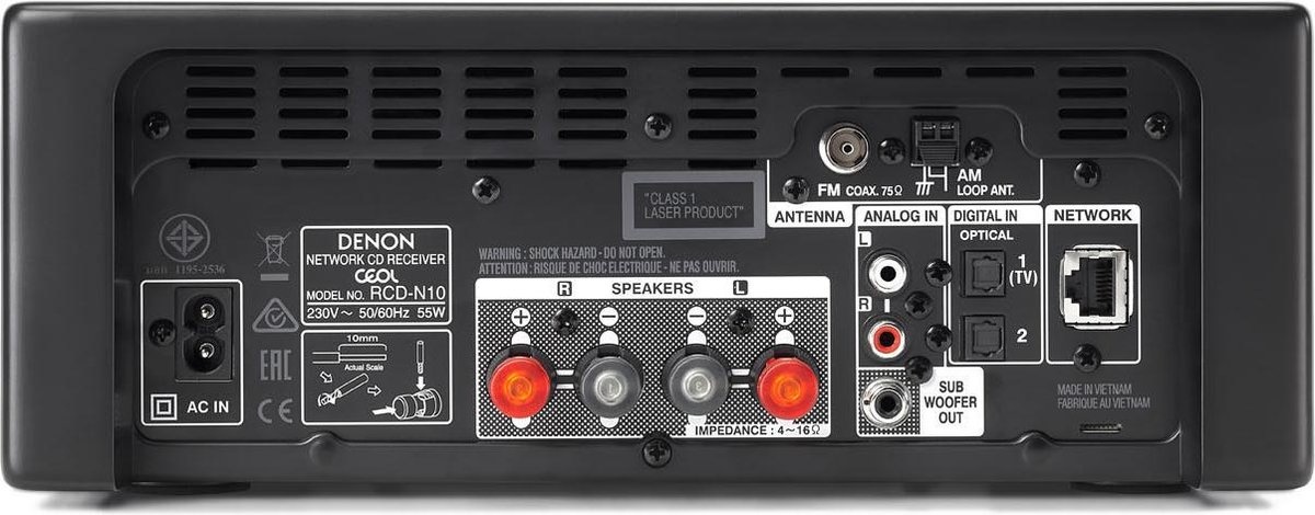 Denon CEOL N10 Zwart - Radio