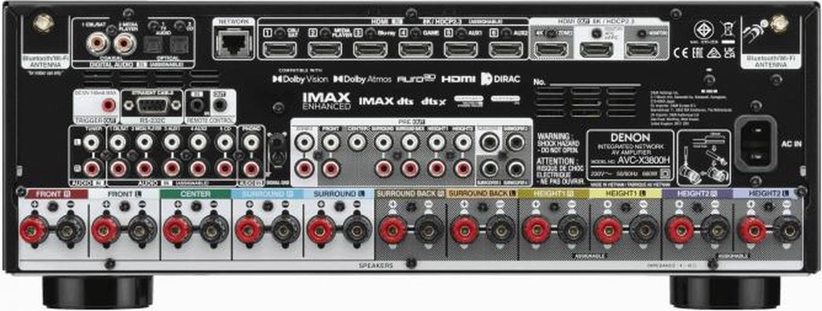 Denon AVCX3800HBKE2 Receiver - Receiver