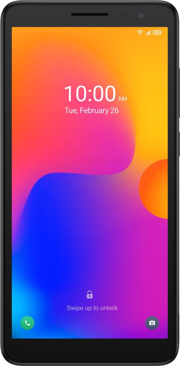 Alcatel 1B 2022 Zwart - Mobiele telefoon