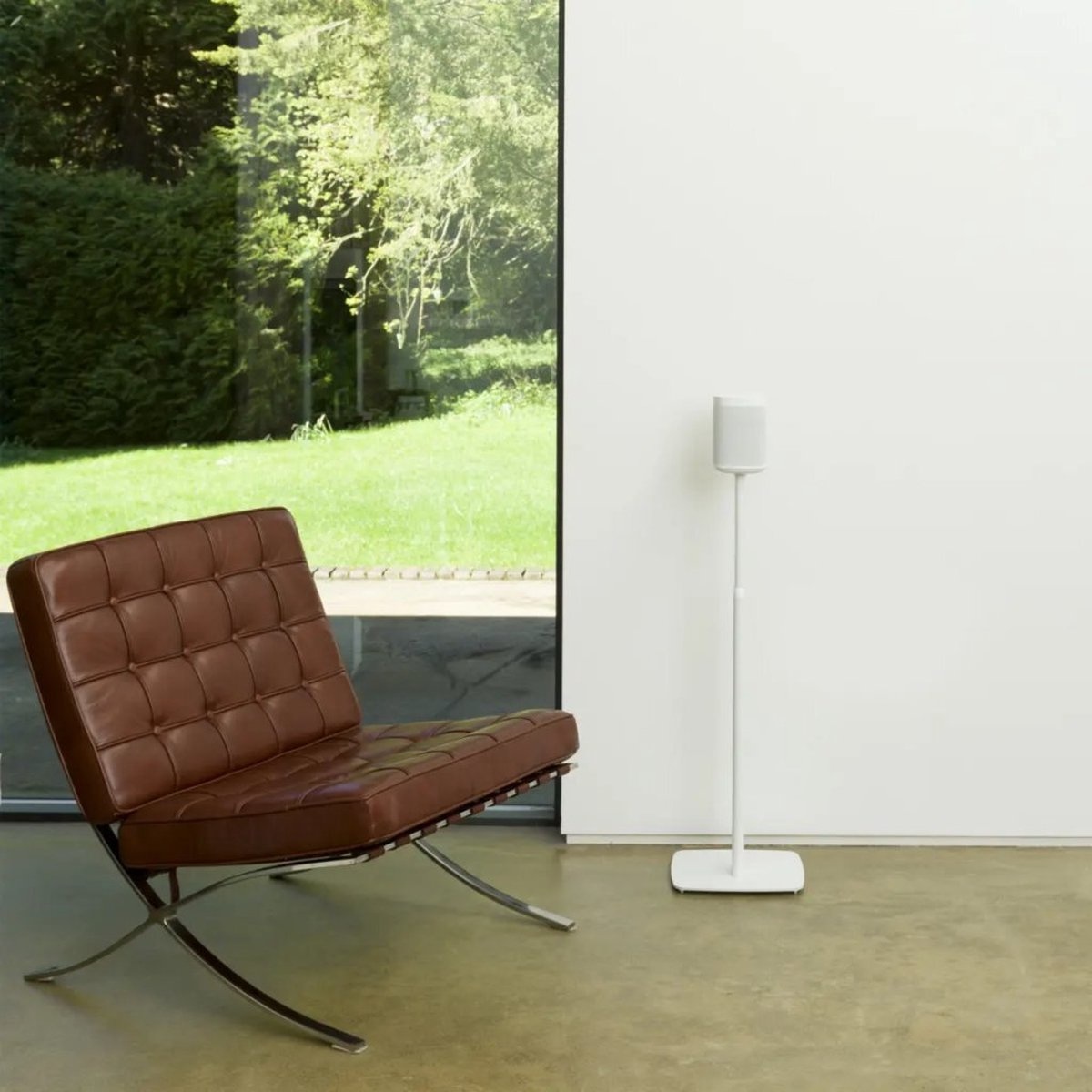 Flexson Adjustable Floor Stand for Sonos One/Play1 wit (2 pieces)