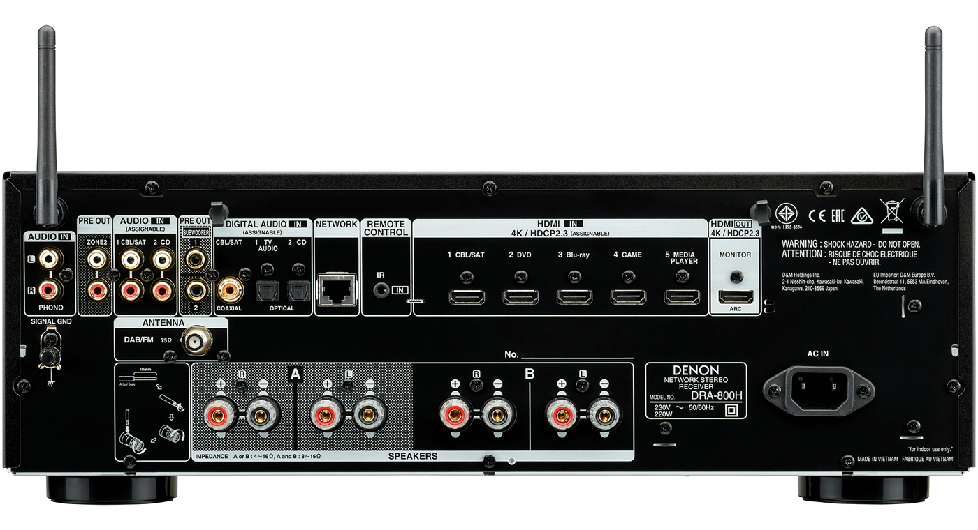 Denon DRA-800H (Zwart) - Receiver