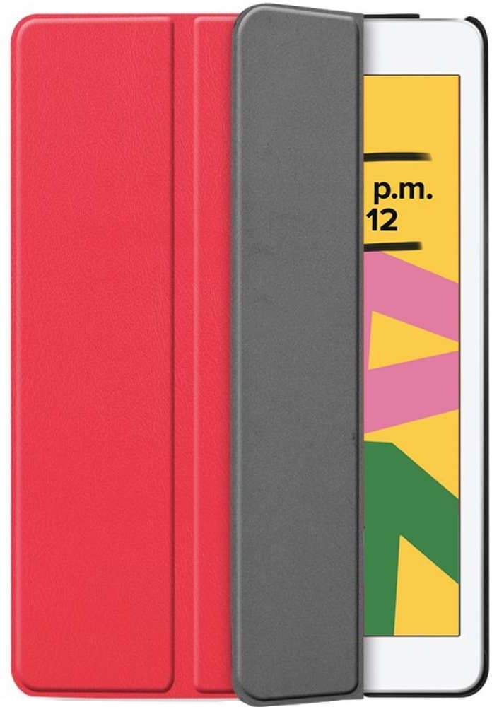 Just in Case Smart Tri-Fold Case - Apple iPad 10.2 - Rood - Beschermhoes
