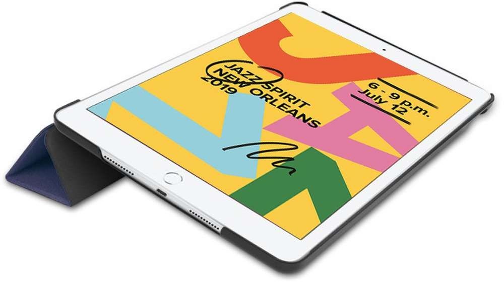 Just in Case Smart Tri-Fold Case - Apple iPad 10.2 - Blauw - Beschermhoes