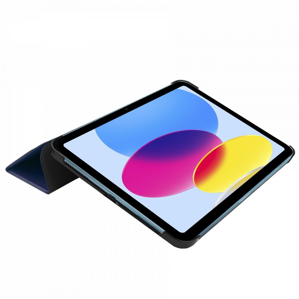 Just in Case Smart Tri-Fold Case - Apple iPad 2022 - Blauw - Beschermhoes