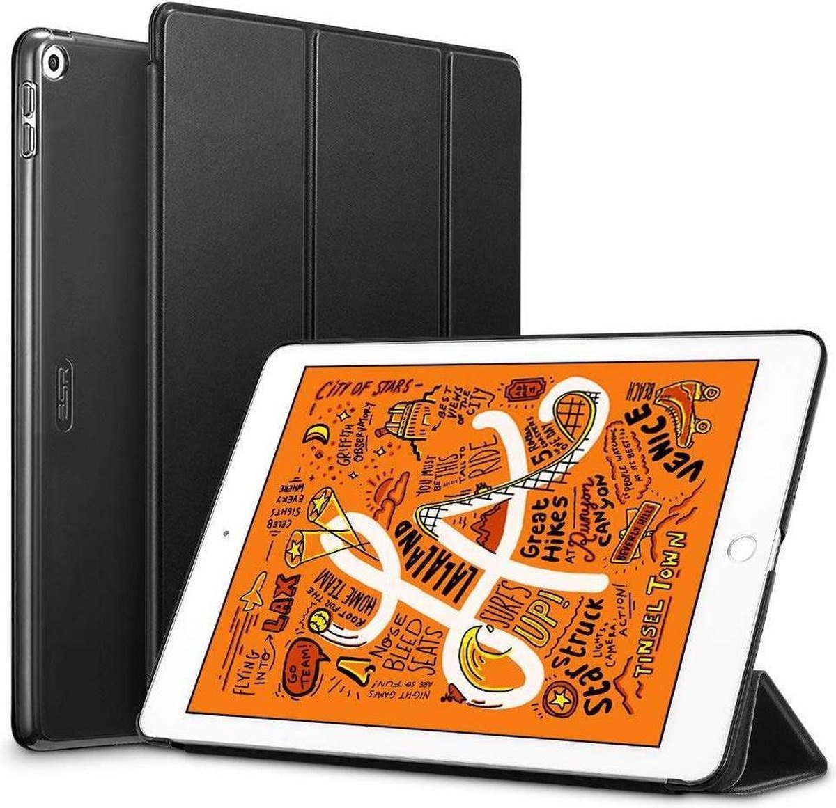 ESR iPad Mini 4 en 5 Hoesje Zwart