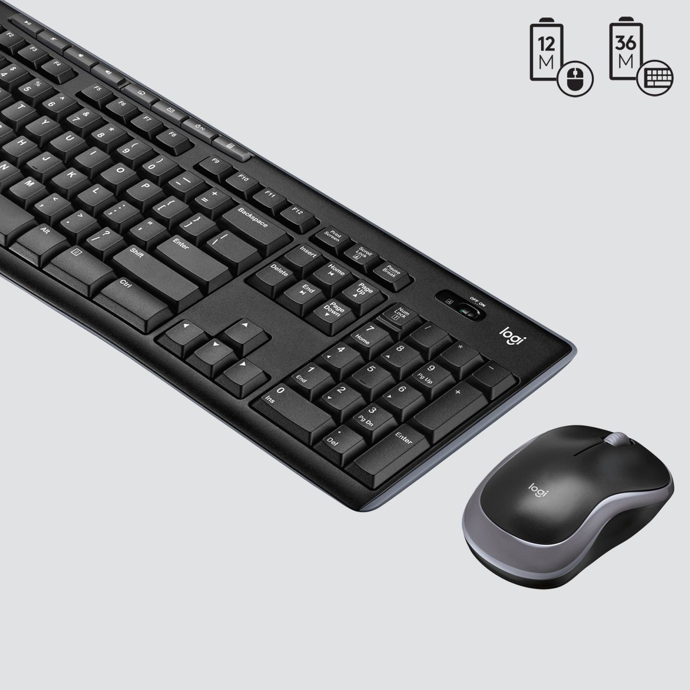 Logitech MK270 - Toetsenbord + muis set