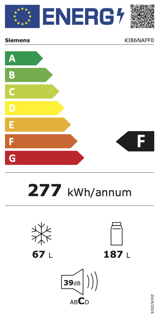 Siemens KI86NAFF0 - Inbouw koel-vriescombinatie