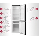 Inventum KV1500B - Koel-vriescombinatie