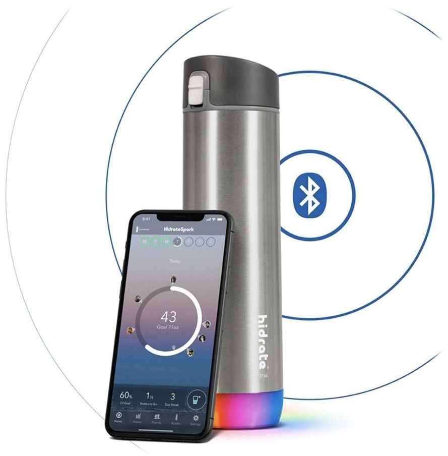 Hidrate Spark Steel Brushed Steel - Drinkfles