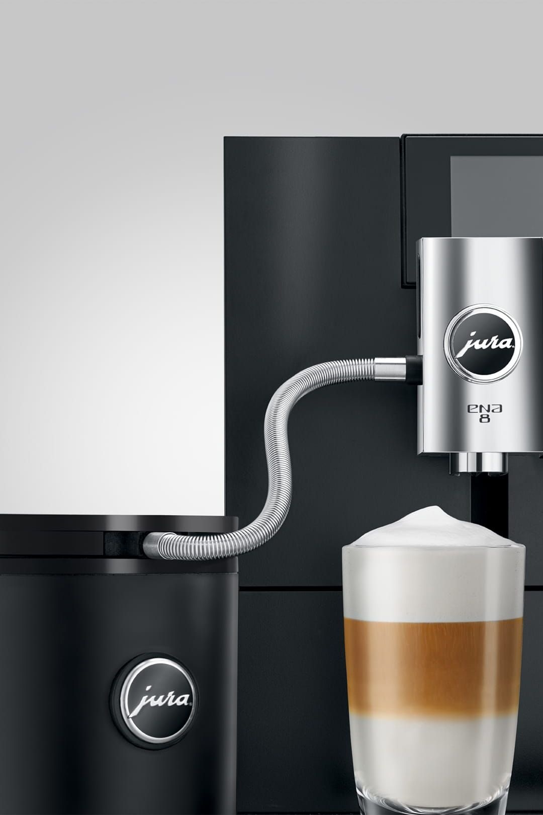 JURA Melkslang met RVS mantel HP1 Zilver